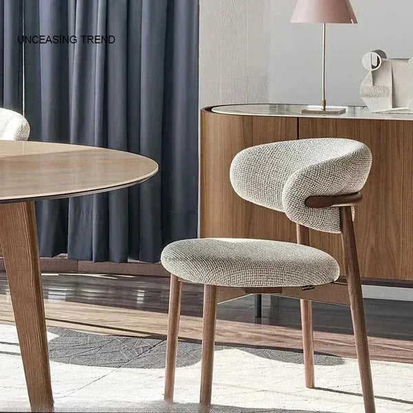 Nordic Light Luxury Dining Chair – Modern Minimalist Style