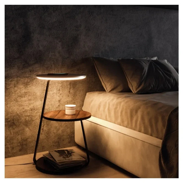 Wireless Charging Floor Lamp – Dimmable Corner & Bedside Light