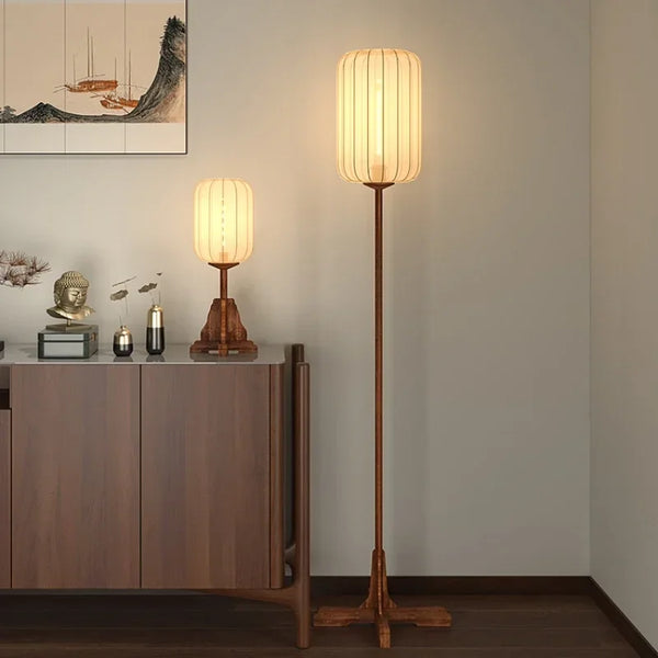 Chinese Retro Floor Lamp – Zen Tea Room & Living Space