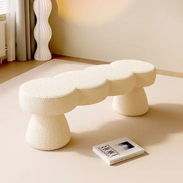 Light Luxury Shoe Changing Bench – Low Bedroom & Entryway Stool