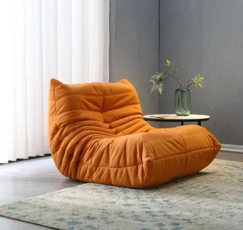 Caterpillar Lazy Sofa Chair – Cozy Tatami-Style Lounge Seat