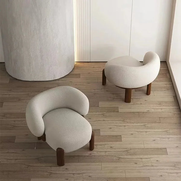 Modern Fabric Lounge Chair – Single Sofa for Home & Hotel