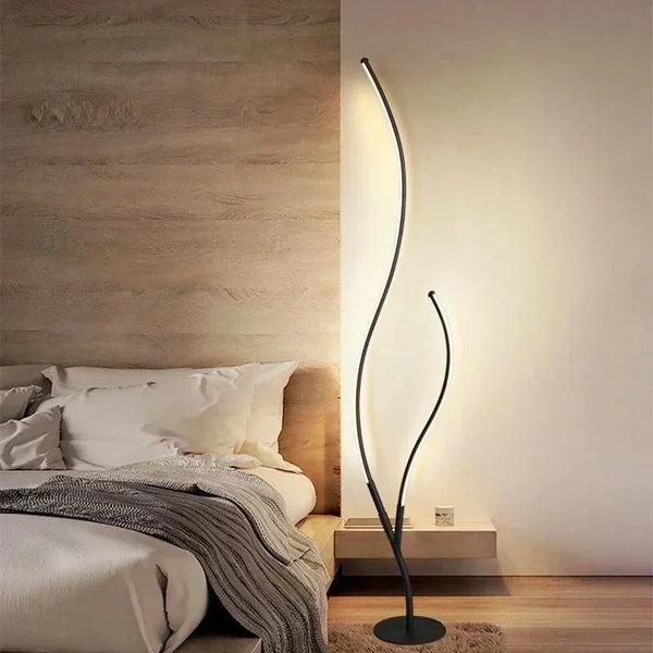 Modern LED Branch Floor Lamp – Creative Light for Living Room