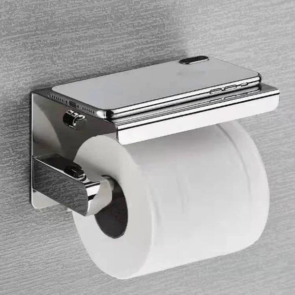 304 Stainless Steel Toilet Paper Holder with Shelf