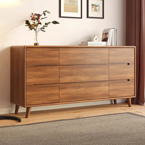 Wooden Storage Cabinet – Living Room Organizer with Drawers