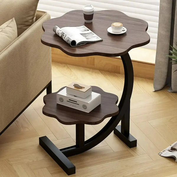 Small Metal Corner Coffee Table – Modern Tea & Side Table for Living Room