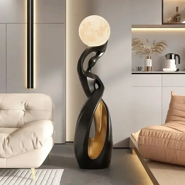Abstract LED Floor Lamp – Nordic Art Sculpture Light