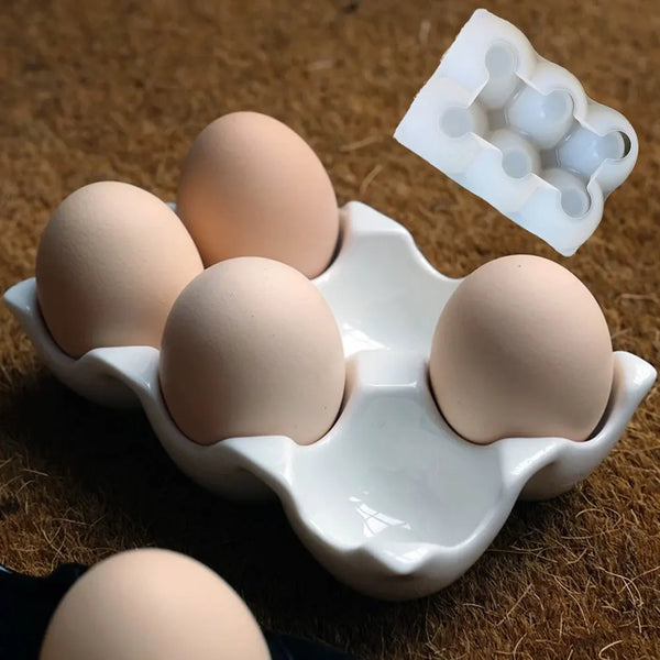 Egg Rack Silicone Mold – Plaster Organizer