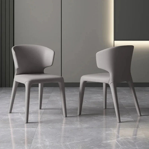 Japanese Leather Dining Chair Set – High-Arm VIP Comfort