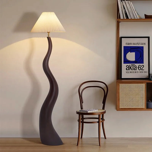 Large Resin Floor Lamp Nordic Cream Minimalist Design