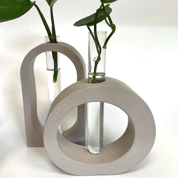 Arched Hydroponic Vase Mold – DIY Gypsum & Concrete Resin Mold for Home Decor