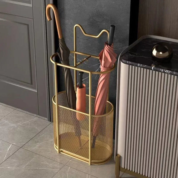 Cat Ear Umbrella Stand – Entryway Holder with Water Tray