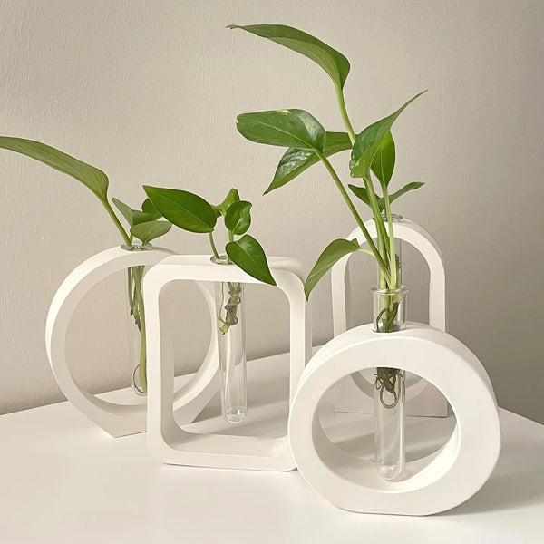 4PCS Flower Vase Silicone Mold Set for Resin & Hydroponics