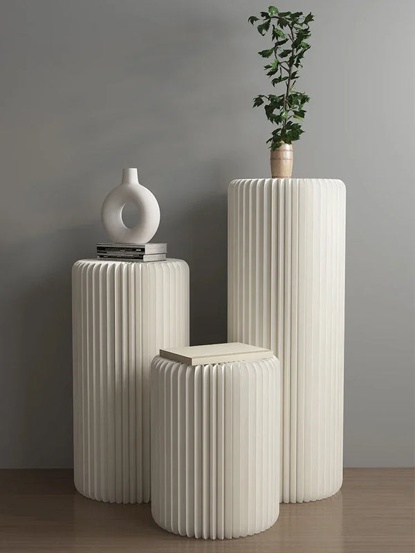 Foldable Cylinder Display Stand – Event & Wedding Decor