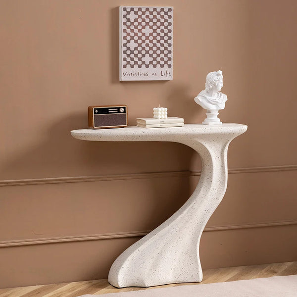 Nordic Cement Console Table – Light Luxury Entryway & Hallway Decor